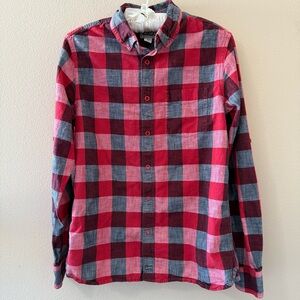 Vintage Woolrich Buffalo Plaid Check Shirt Mens S Small Snap Front Red Black